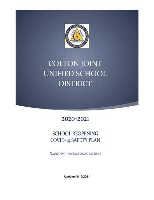 CJUSD School Reopening COVID-19 Safety Plan